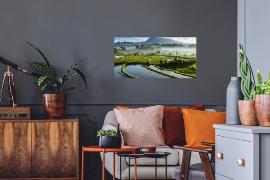 Stickers Stickers muraux - Rizières à Bali - 80x40 cm - Film adhésif