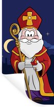 Muurstickers - Sticker Folie - Sinterklaas Decoratie - Sint - Staf - Kinderen - Jongens - Meisjes - Kids - 80x160 cm - Plakfolie - Muurstickers Kinderkamer - Zelfklevend Behang