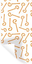 Muurstickers - Sticker Folie - Sinterklaas - Staf Sinterklaas - Sint - Kinderen - Jongens - Meisjes - Kind - 40x80 cm - Plakfolie - Muurstickers Kinderkamer - Zelfklevend Behang