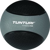 Tunturi  Medicine Ball - Medicijnbal - Crossfit ball - 5 kg - Zwart/Grijs Rubber