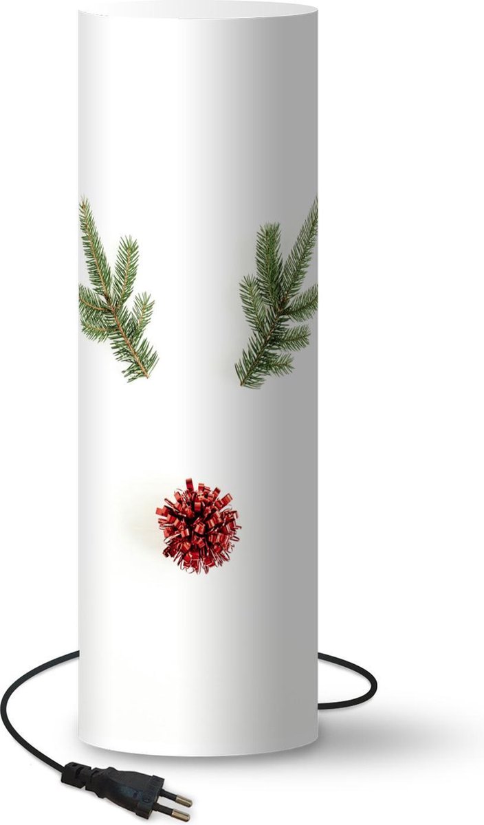 Lamp - Nachtlampje - Tafellamp slaapkamer - Kerst - Winter - Rendier - 50 cm hoog - Ø15.9 cm - Inclusief LED lamp