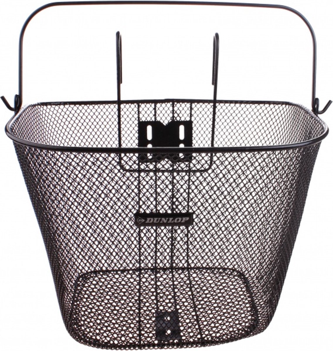 Dunlop Fietsmand - 22 liter - zwart - metaal - met haken