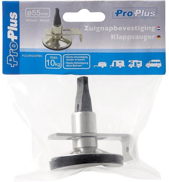 ProPlus Zuignapbevestiging - Metaal - Ø 5,5 cm - Belastbaar tot 10 kg van ProPlus — afbeelding 4