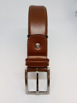 Heren riem cognac  3.5 cm breed - leder -