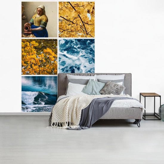 Papier peint - Papier peint photo Vermeer - Collage - Nature - Largeur 160 cm x hauteur 240 cm
