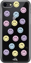 iPhone 7/8/SE 2020 Case - Smiley Colors - xoxo Wildhearts Transparant Case