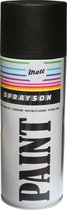 Boîte de peinture Sprayson RAL9005 Noir mat 400ml