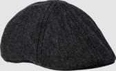 Flat Cap Made Of Blended Wool Charcoal