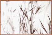 JUNIQE - Poster met kunststof lijst Elegant Grass -40x60 /Ivoor