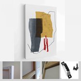 Creatieve minimalistische handgeschilderde illustratie voor wanddecoratie, ansichtkaart of brochureontwerp - Modern Art Canvas - Verticaal - 1660555831