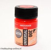 Acrylverf Zijdeglans - 300 Rood - Deco - Universal Satin - Amsterdam - 16 ml