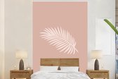 Papier peint - Papier peint Papier peint photo Summer - Feuille de palmier - Rose - Largeur 160 cm x hauteur 240 cm