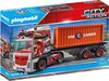 foto van Playmobil City Action: Truck Met Aanhanger Oranje/rood 60-delig