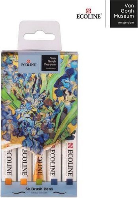 Brush pen Set Verschillende kleuren Ecoline van Gogh Museum 5