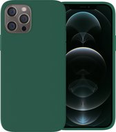 Ceezs telefoonhoesje geschikt voor Apple iPhone 12 Pro Max hoesje siliconen - backcover - optimale bescherming - groen