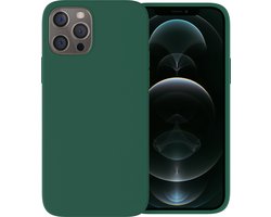 Ceezs telefoonhoesje geschikt voor Apple iPhone 12 Pro Max hoesje siliconen - backcover - optimale bescherming - groen