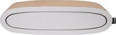 Meuble à gratter en carton District 70 OVAL OFFICE - Couleur Wit - 84 x 24 x 24 cm - Deux meubles à gratter en un - Design minimaliste