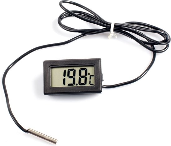 fluiten strottenhoofd optellen Digitale thermometer zwart | bol.com