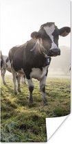 Affiche Vache - Herbe - Brume - 60x120 cm