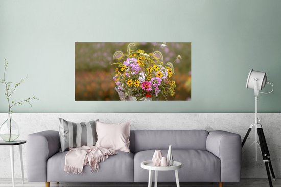 Poster Bloemen - Gieter - Kleur - 120x60 cm