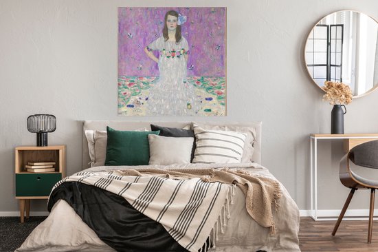 Affiche Portrait de Mada Primavesi - Peinture de Gustav Klimt - 100x100 cm XXL