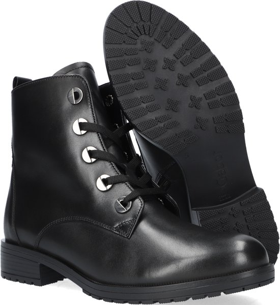 Gabor 795.2 Veterboots - Laarzen Met Veters - Dames - Zwart - Maat 40 |  bol.com