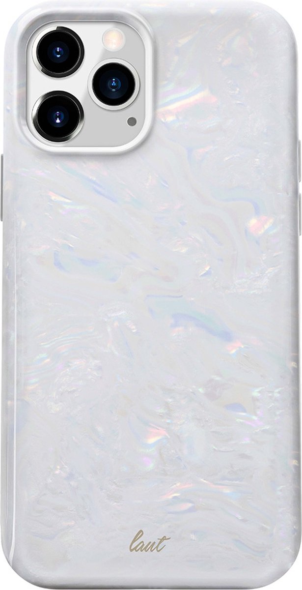 LAUT Pearl kunststof hoesje voor iPhone 12 en iPhone 12 Pro - wit
