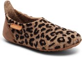 Bisgaard - Pantoffels voor baby's - Basic wool - Luipaard bruin - maat 31EU