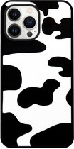 ADEL Siliconen Back Cover Softcase Hoesje Geschikt voor iPhone 13 Pro - Koeienhuid