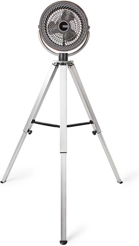 Statiefventilator 250 mm Nedis 3 snelheden Verstelbare hoogte 45W Gerichte luchtstroom Multicolor
