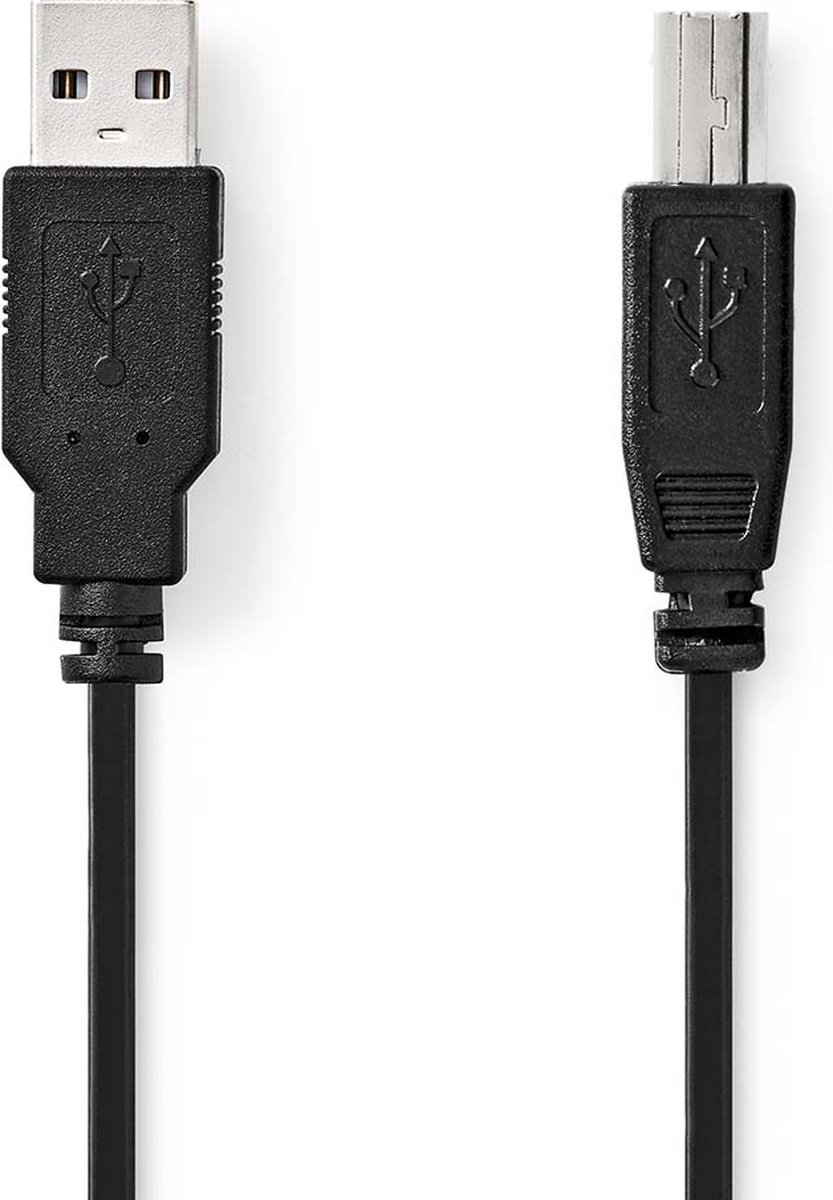 USB 2.0-Kabel | A Male - B Male | 5,0 m | Zwart