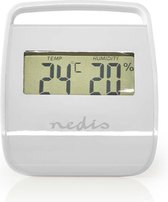 Digitale thermometer - Binnen - Binnentemperatuur - Luchtvochtigheid binnenshuis - Wit