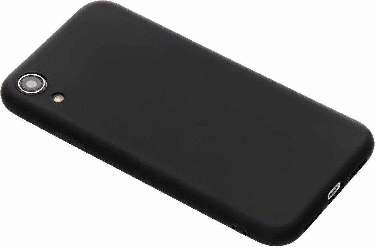 Hoesje Siliconen Geschikt voor iPhone Xr - Color Backcover - Zwart