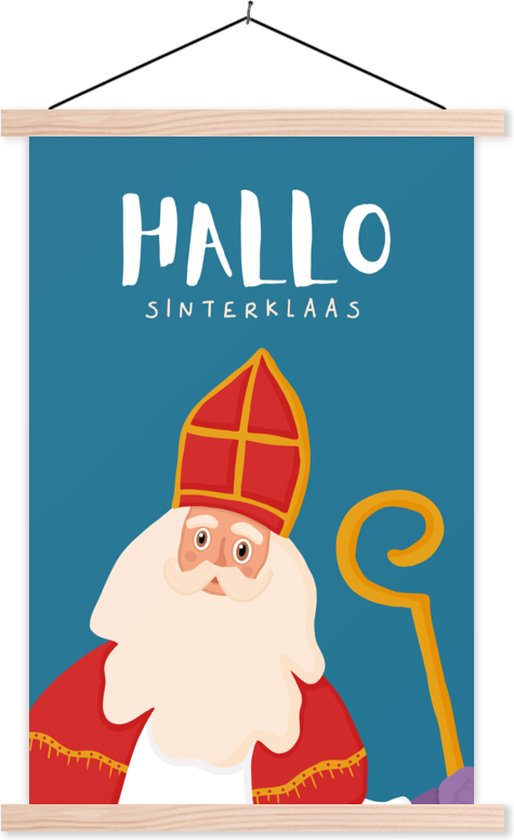 Affiche scolaire - Sinterklaas - Citation - Sint - 40x60 cm - Lattes vierges