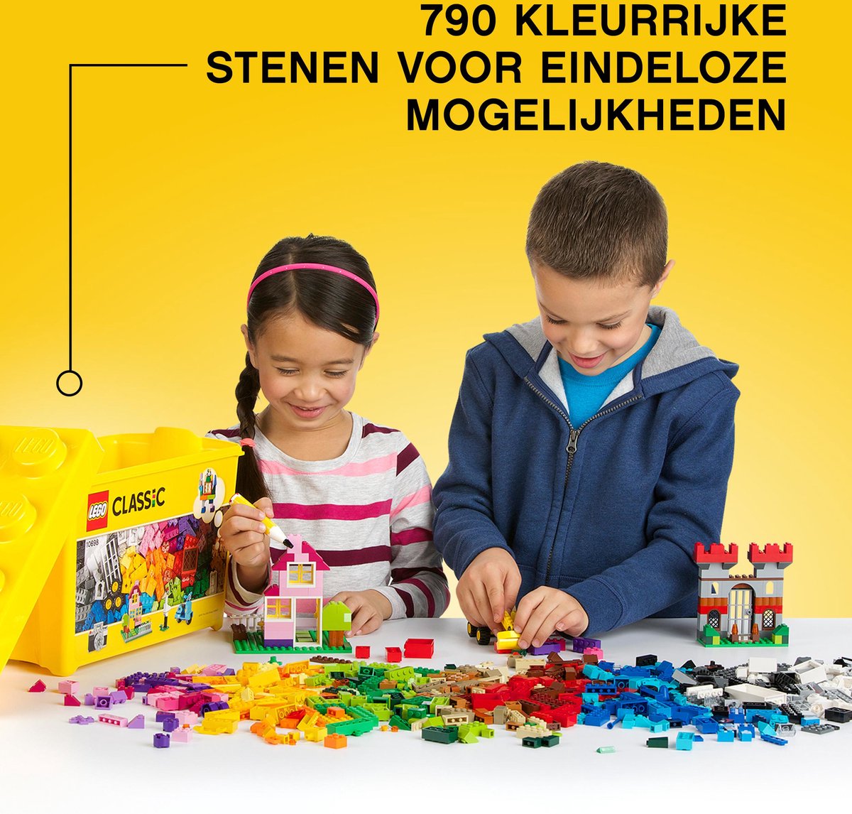 Uitsteken Leidinggevende Tussendoortje LEGO Classic Creatieve Grote Opbergdoos - 10698 | bol.com