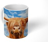 Mok - Schotse Hooglander - Koeienkop - Hoorns - 350 ML - Beker