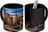 Magische Mok - Foto op Warmte Mok - New York - Skyline - Zon - 350 ML