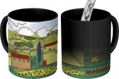Magische Mok - Foto op Warmte Mok - Landschap - Toscane - Tekening - 350 ML