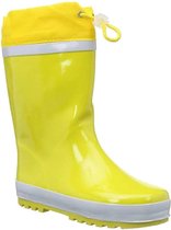 Playshoes regenlaarzen geel streep wit
