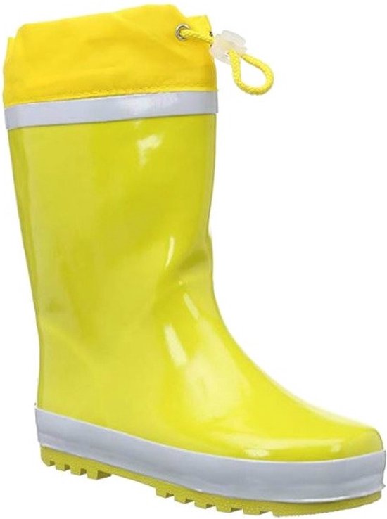 Playshoes bottes de pluie bande jaune blanc