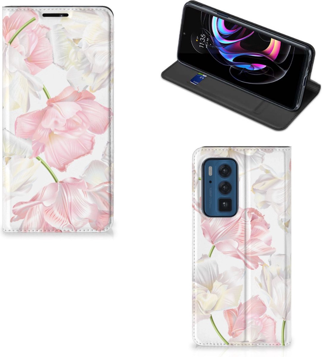 Motorola Edge 20 Pro Smart Cover Lovely Flowers