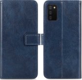 Samsung Galaxy A03s Hoesje met Pasjeshouder - iMoshion Luxe Booktype - Donkerblauw