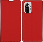 iMoshion Slim Folio Book Case Xiaomi Redmi Note 10 Pro hoesje - Rood