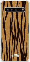 6F hoesje - geschikt voor Samsung Galaxy S10 5G -  Transparant TPU Case - Tiger Print #ffffff