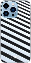 6F hoesje - geschikt voor iPhone 13 Pro - Transparant TPU Case - Mono Tiles #ffffff