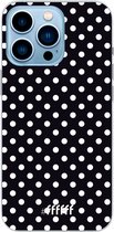 6F hoesje - geschikt voor iPhone 13 Pro Max - Transparant TPU Case - Onyx Dots #ffffff