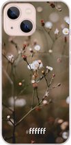 6F hoesje - geschikt voor iPhone 13 - Transparant TPU Case - Flower Buds #ffffff