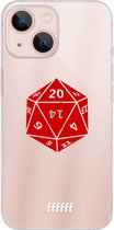 6F hoesje - geschikt voor iPhone 13 Mini -  Transparant TPU Case - D20 - Transparant #ffffff