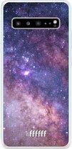 6F hoesje - geschikt voor Samsung Galaxy S10 5G -  Transparant TPU Case - Galaxy Stars #ffffff
