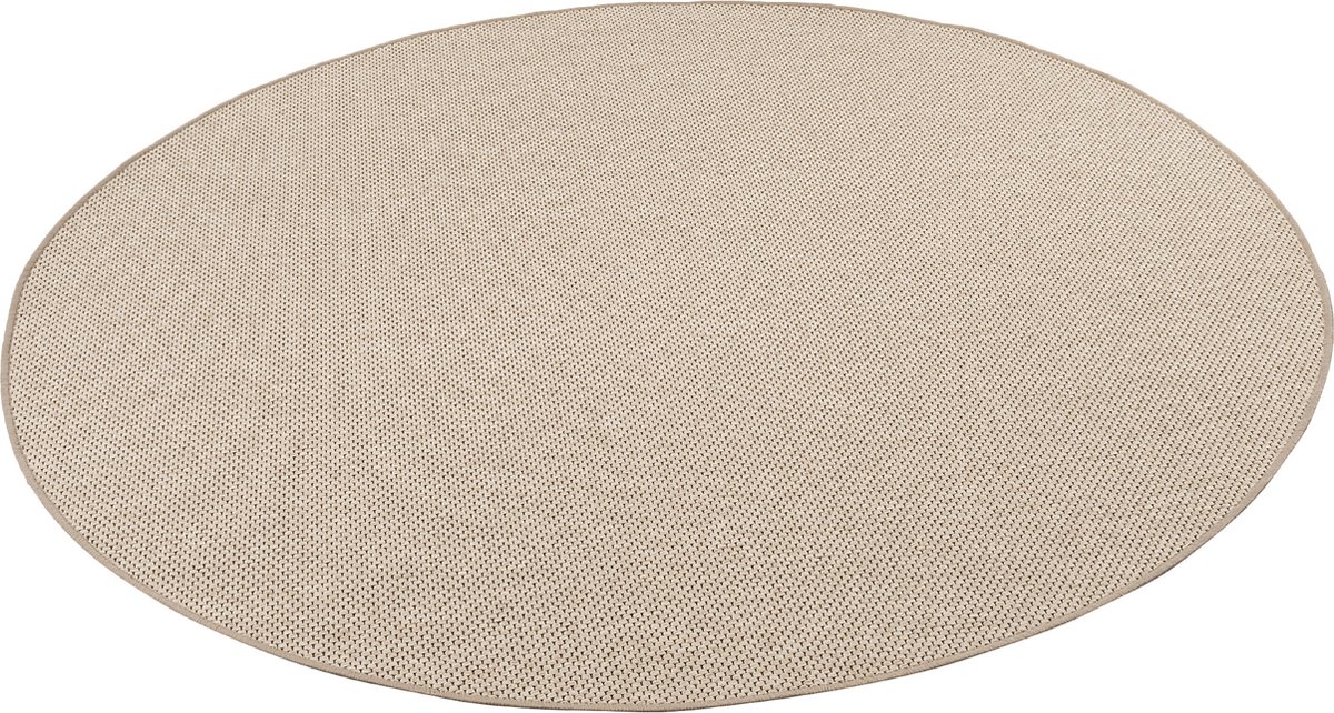 Snapstyle Vloerkleed Bentzon Natuur Platweave Rond Goud